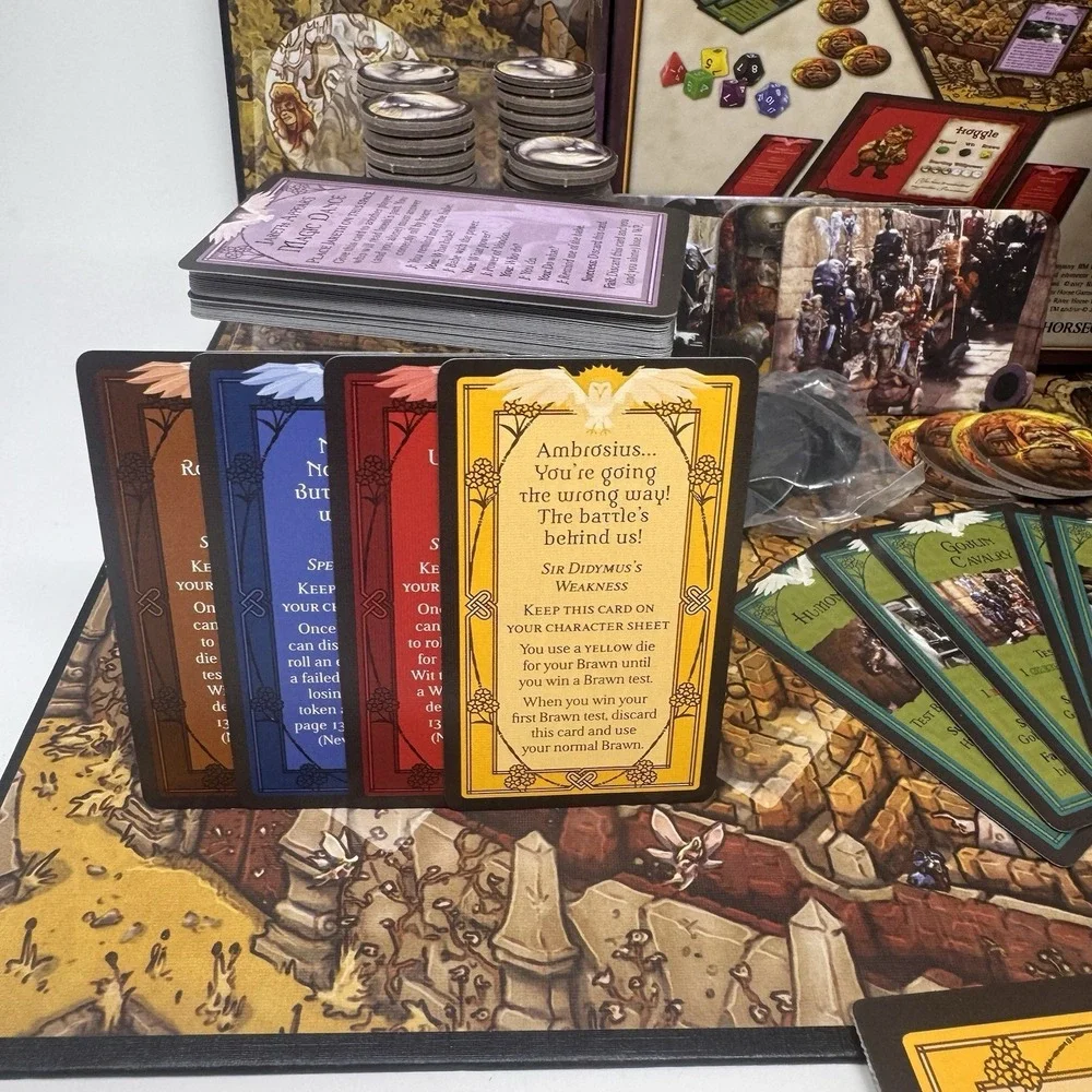 Jim Henson Labyrinth Board Game Fantasy Strategy Adventure Classic Complete Set - Picture 13 of 15